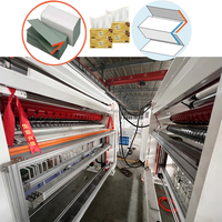 Máquina de fabricación de papel tisú con grabado completo de acero a acero, máquina de conversión de papel tisú facial suave para papel tisú plegado en V