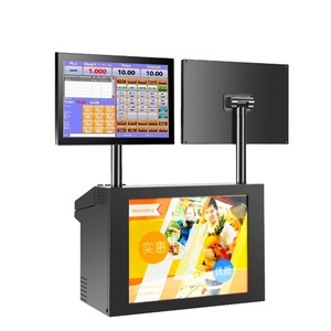 Single Screen POS Machine System Built-in 58mm Thermal Receipt Printer Intel I3 (3gen) CPU <strong>DDR3</strong> <strong>4G</strong> <strong>RAM</strong> 12.1+12.1 Inch Non-Touch - Product Image 1