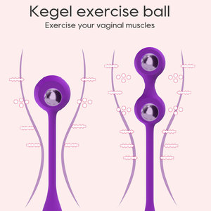 Balle de Kegel pour exercices vaginaux féminins, balle de massage en silicone, 9 fréquences de vibration, contrôle par application, design amovible, resserrement vaginal - Product Image 3