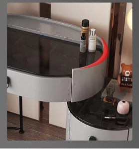 Light Luxury Simple Modern Small Bedroom High-<b>end</b> Dressing <b>Table</b> Telescopic <b>Storage</b> Cabinet - Product Image 6