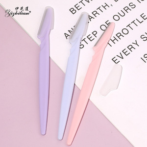 14.5cm Simple <b>Eyebrow</b> <b>Razor</b> Trimming Knife Stainless Steel Beauty Makeup Tool with Sharp Blade for Face/Eyes/Lips Scraping - Product Image 1