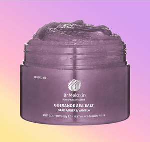 Gommage corporel au sel de la mer de Guérande, ambre foncé et vanille, exfoliant parfumé pour le soin quotidien de la peau et le bien-être spa - Product Image 5