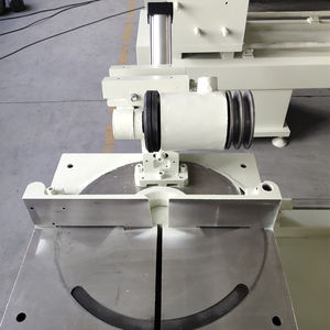 Mesin gergaji potong kepala ganda diskon dengan PLC & Motor untuk jendela pintu aluminium/UPVC/PVC membuat kaku tinggi - Product Image 5