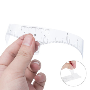 Plantilla desechable transparente POPU, juego de herramientas de medición de maquillaje permanente Microblading, pegatinas de mapeo de cejas, pegatina de regla de cejas - Product Image 2