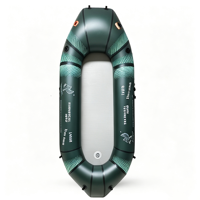 Bateau gonflable ultraléger en TPU rigide, pliable et portable pour la pêche, le camping, les aventures en rivière et en lac