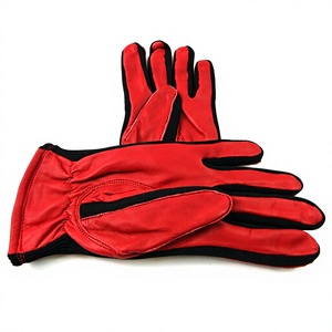 Guantes de cuero hasta la muñeca, transpirables, sin forro, estilo liso, para uso diario, colores de primavera y otoño, rojo, marrón, amarillo, azul - Product Image 2