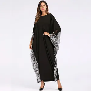 Женское платье, верхняя одежда, марокканский кафтан, абайя, туника, Арабская Юба, мусульманская одежда, длинный халат, свободный хиджаб