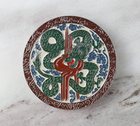 Badge en métal rond, design personnalisé, émail dur, sérigraphié, souvenir, emblème en émail souple