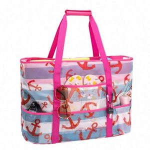 Summer Travel <b>Extra</b> <b>Large</b> Beach Bags Waterproof Lightweight Beach Tote with Pockets & Zipper - Product Image 3