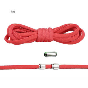 맞춤 제작 105cm 원형 신발끈 금속 버클 잠금 무타이 엘라스틱 타이 프리 스니커 신발끈 - Product Image 4