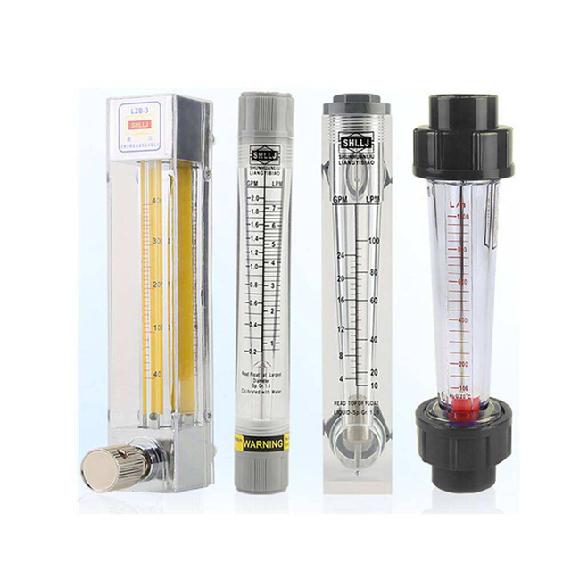 LZB-3 Glass Rotameter RO System Flowmeter Acrylic Adjustable Flowmeters Portable High Accuracy Air Flow Meter Gas Flowmeter