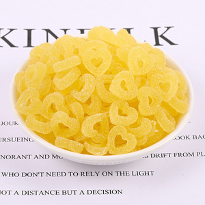 Offre Spéciale : Accessoire en résine coloré en forme de beignet gommeux pour la décoration de pinces à cheveux, de fournitures de bureau et d'artisanat de simulation en forme de cœur. - Product Image 5