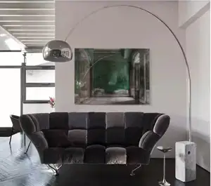 意大利格子元素时尚休闲靠背沙发展厅客厅高大现代创意设计沙发