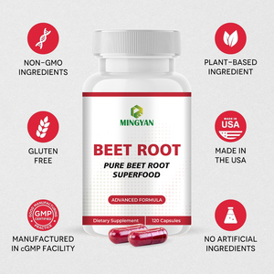 Capsules de racine de betterave biologique OEM/ODM, Soutien et stimulation énergétique, Supplément d'oxyde nitrique, pour le bien-être quotidien - Product Image 6