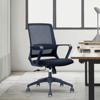 Chaise de bureau bon marché, table et chaises de bureau confortables et pivotantes en maille
