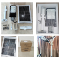 Lámpara de Calle Exterior Impermeable de Alta Calidad de 100W IP65, Alimentada por Energía Solar y CA, con 5 Años de Garantía