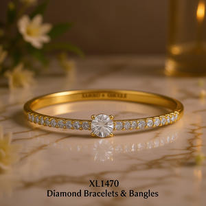 Pulsera de Diamantes Xarvio Chicoes, Oro Amarillo, Corte Brillante Redondo, Color D, Diamantes Naturales, Joyería Clásica de Compromiso para Mujer - Product Image 2