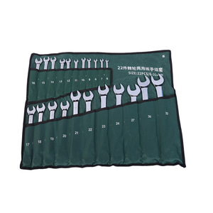 Jeu de clés à cliquet transfrontalières 72 dents, double usage, à fourche, pour réparation automobile, utilisation rapide, finition miroir, acier 45, manuel - Product Image 4