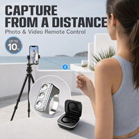   Télécommande Selfie sans fil Smart Ring, contrôle intelligent portable compatible avec iOS et Android pour téléphone, appareil photo, vidéo et vlog