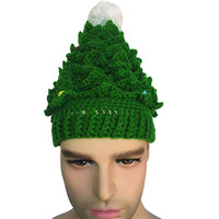 Bonnet tricoté de Noël avec pompon, chaud pour l'hiver, motif Père Noël, vente en gros, logo personnalisé, nouvelle arrivée, unisexe parent-enfant
