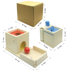 Equipo Montessori Personalizado, Caja de Monedas para la Permanencia del Objeto, Caja de Pañuelos para Bebés, Juguete Educativo, Kit de Juego para el Desarrollo de la Motricidad Fina - Product Image 4