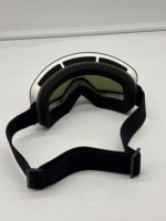 Masque de ski haute performance sans monture avec revêtement miroir Revo, anti-buée, lentille électroplaquée, sangle de casque, lunettes de neige sportives