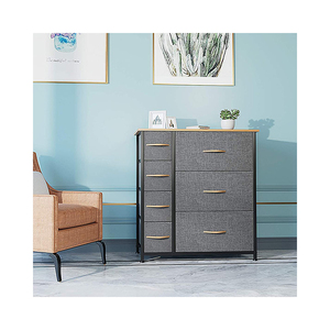 Mueble de dormitorio de esquina moderno de lujo, tela de almacenamiento alta, cajones de ropa, cómoda - Product Image 5