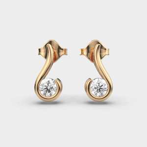 <b>Diamond</b> Stud <b>Earrings</b> with 925 Sterling Silver Stylish Designer Fine Jewelry for Wedding Party Everyday Elegance - Product Image 6
