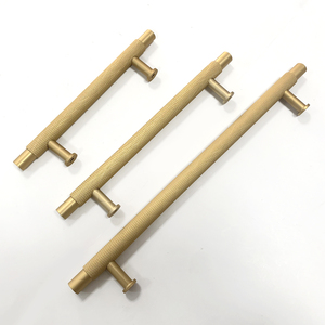 Moderne aluminium meubelgreep mat goud geknepen kast ladeknop keuken slaapkamer buiten exterieur - Product Image 5