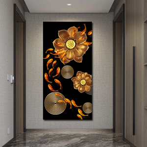 Arte della parete astratta animale oro <span class=keywords><strong>cervi</strong></span> stampa pittura su tela e stampe moderne immagini di lusso per la decorazione della casa - Product Image 5