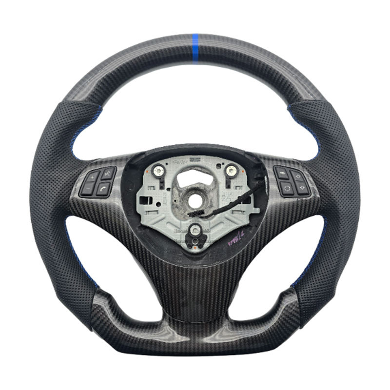 ไม่มีไม้พาย คาร์บอนไฟเบอร์+หนัง+แถบด้านบนสีน้ำเงิน+เย็บสีน้ำเงิน