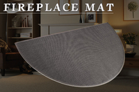 Tapis ignifuge en fibre de verre pour foyer, protection du sol contre les braises