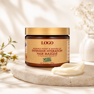 Mascarilla de Hidratación Intensiva con Miel de Manuka, Tratamiento de Reparación de Humectación Profunda para Cabello Extra Seco y Dañado - Product Image 1