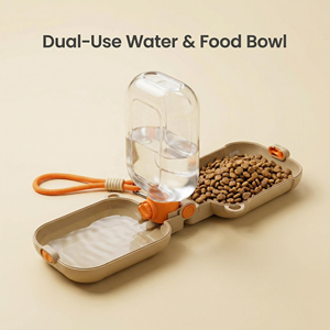 Botella de Agua y Comida Plegable de 180 Grados para Mascotas, a Prueba de Fugas, para Viajes, Senderismo, Tazón de Silicona Portátil, Dispensador de Bebidas, 460 ml - Product Image 4