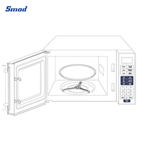 Four à micro-ondes numérique portable Smad 0,7 pi³ (20 L) pour la cuisine domestique, modèle DMD70-20LBMG - Product Image 6