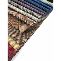 Tapisserie Jacquard Personnalisable Effet Lin, Teinte en Fil, Respirante, Imperméable, Ignifuge, Poids Moyen, pour Canapé, Voiture, Sac