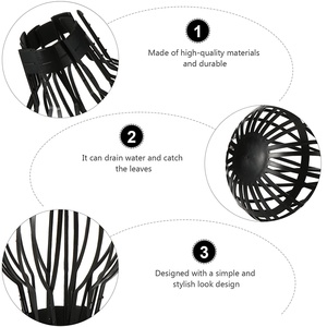 Couvercle de vidange de filtre de <span class=keywords><strong>feuille</strong></span> de tuyau de garde de gouttière noire, protecteurs de gouttière, passoire en maille 4 pièces - Product Image 3