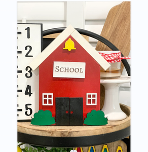 5 pièces fournisseur d'usine décorations de rentrée scolaire comme cadeau de professeur signe avec perles en bois décor de plateau à plusieurs niveaux - Product Image 5
