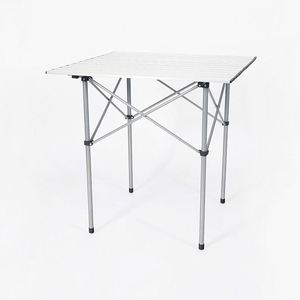Modern <b>Outdoor</b> Foldable Aluminum Dining <b>Table</b> for Courtyard and Camping - Product Image 1