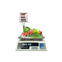 TS-816 Hot Selling 30Kg 40Kg 2G 5G Elektronische Prijsschaal Prijs Computing Schaal Fruit Schaal Met Balk Led