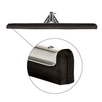 2025 Offre Spéciale 18 "22" 30 "raclette à eau Double noir rouge EVA raclettes de nettoyage raclette de sol en acier inoxydable