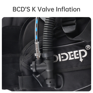 Manguera de Inflado para BCD de Buceo, Manguera de Inflado para Traje Seco, Rosca 3/8-24UNF, Conector Rápido de 8mm, Manguera de Aire Trenzada - Product Image 5