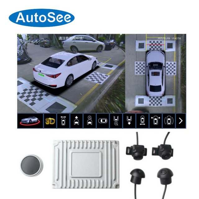 100 Kinds of 3D Models Car 360 Degree Camera Bird's Eye Panoramic View Front Rear Side Surround Reverse
