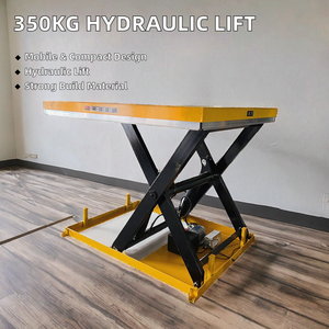 Portable 350KG Manual Hydraulic <b>Scissor</b> <b>Lift</b> Platform Mini Mobile Steel Flatbed Trolley for Shopping & Storage OEM Product - Product Image 2