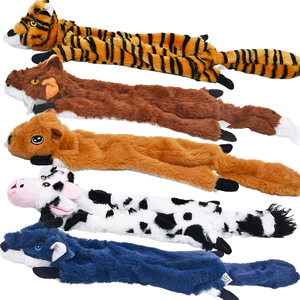 Komik dayanıklı zippypet Pet Squeak oyuncak Stuffingless köpek çiğnemek oyuncak simüle hayvan kırışık ile hiçbir doldurma oyuncak - Product Image 2