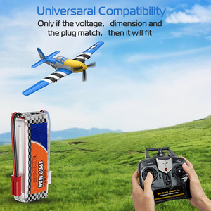 2s <span class=keywords><strong>7.4V</strong></span> 30C 1200mah RC 드론 자동차 배터리 리포 배터리 (쿼드콥터 드론용) - Product Image 5