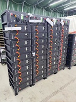 Rak modul baterai tegangan tinggi terpasang lifepo4 baterai 384V 100kwh sistem penyimpanan energi surya