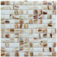 Tuile de mosaïque de verre de couleur de mélange populaire de qualité Offre Spéciale mosaïque de verre de piscine de tuile unique