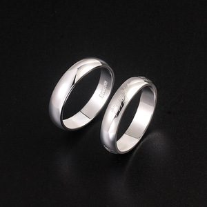 Bagues de fiançailles simples en argent pur 925 pour femmes et hommes, bijoux fins personnalisés - Product Image 5