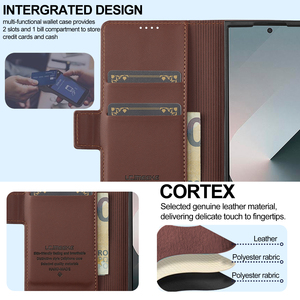 Funda para Teléfono Samsung <span class=keywords><strong>Galaxy</strong></span> <span class=keywords><strong>Z</strong></span> Fold 8 Ultra con Ranuras para Tarjetas, Soporte, Cartera, Tapa Magnética, Piel Sintética, Compatible con <span class=keywords><strong>Galaxy</strong></span> <span class=keywords><strong>Z</strong></span> Fold 7 6 5 4 3 - Product Image 5